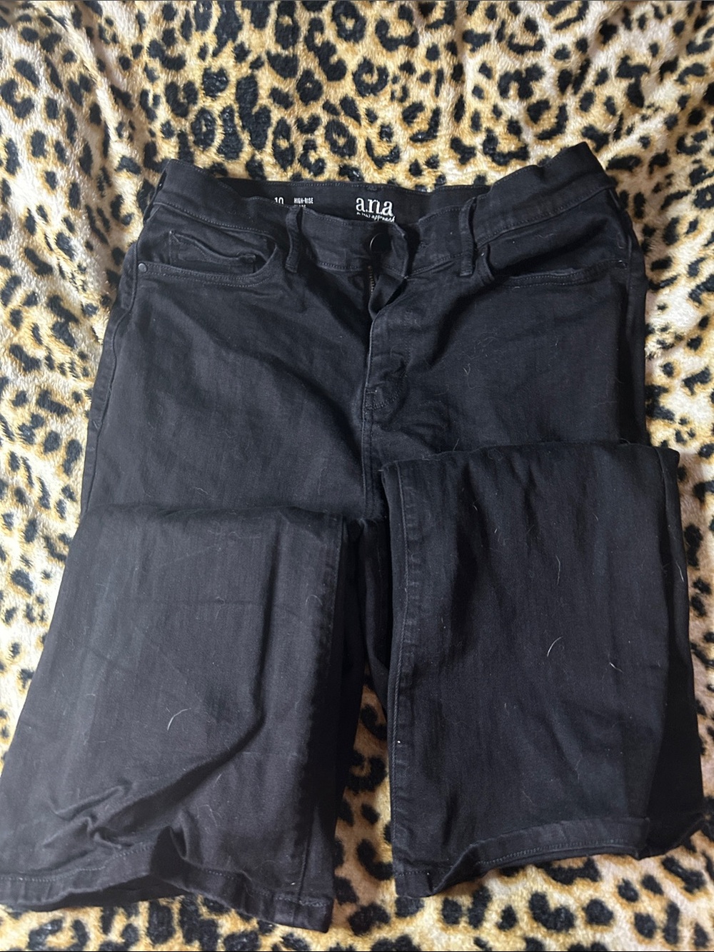 a.n.a Black High-Rise Flare Jeans